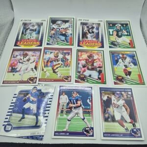NFC East Football Cards (11) Daniel Jones, Dak Prescott, Jaylen Daniels